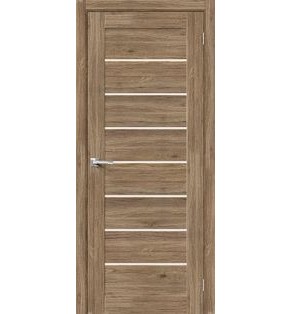 Дверь межкомнатная Браво-22 Экошпон Original Oak, остекленная, magic fog, без кромки, царговая