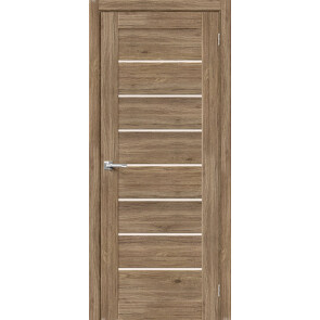 Дверь межкомнатная Браво-22 Экошпон Original Oak, остекленная, magic fog, царговая