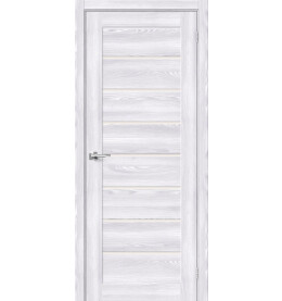 Дверь межкомнатная Браво-22 Экошпон, Riviera Ice, остекленная, magic fog, царговая