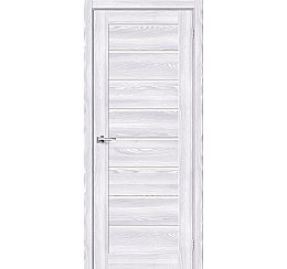 Дверь межкомнатная Браво-22 Экошпон, Riviera Ice, остекленная, magic fog, царговая