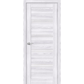 Дверь межкомнатная Браво-28 Экошпон Riviera Ice, остекленная, magic fog, царговая