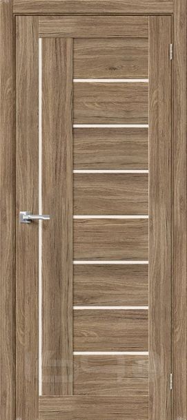 Дверь межкомнатная Браво-29 Экошпон Original Oak, остекленная, magic fog, без кромки, царговая