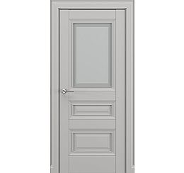 Дверь межкомнатная «Ампир В1» Серый матовый new остекление Сатинато