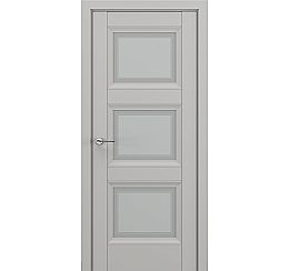 Дверь межкомнатная «Гранд В2» Серый матовый new остекление Сатинато