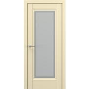 Дверь межкомнатная «Неаполь В2» Матовый кремовый остекление Сатинато