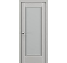 Дверь межкомнатная «Неаполь В5» Серый матовый new остекление Сатинато
