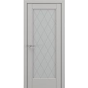Дверь межкомнатная «Неаполь В5 (ромб)» Серый матовый new остекление Сатинато