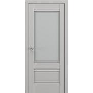 Дверь межкомнатная «Турин В4» Серый матовый new остекление Сатинато
