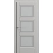 Дверь межкомнатная «Турин В5» Серый матовый new остекление Сатинато