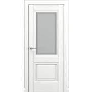 Дверь межкомнатная «Венеция В1» Белый матовый остекление Сатинато