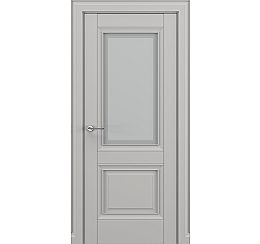 Дверь межкомнатная «Венеция В1» Серый матовый new остекление Сатинато