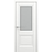 Дверь межкомнатная «Венеция В2» Белый матовый остекление Сатинато