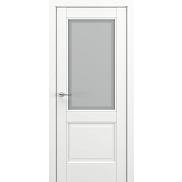 Дверь межкомнатная «Венеция В5» Белый матовый остекление Сатинато