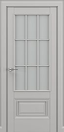 Дверь межкомнатная «Турин АК В1» Серый матовый new остекление Сатинато
