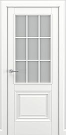 Дверь межкомнатная «Венеция АК В1» Белый матовый остекление Сатинато