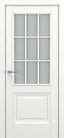Дверь межкомнатная «Венеция АК В2» Белый матовый остекление Сатинато