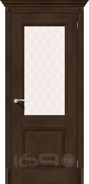 Дверь ЭКО Классико-33 Dark Oak White Crystal 200*90