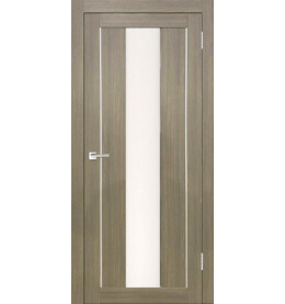 Дверь межкомнатная Y-2 Экошпон, Неаполь, остекленная, сатинат белый, царговая