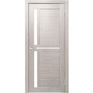 Дверь межкомнатная "Z-1" Белая лиственница стекло Сатинат белый