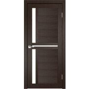 Дверь межкомнатная Z-1 Экошпон, Грей, остекленная, сатинат белый, царговая