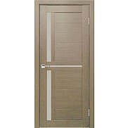 Дверь межкомнатная Z-1 Экошпон, Неаполь, остекленная, сатинат белый, царговая