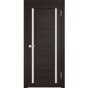 Дверь межкомнатная Z-3 Экошпон Грей, остекленная, сатинат белый, царговая