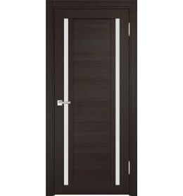 Дверь межкомнатная Z-3 Экошпон, Грей, остекленная, сатинат белый, царговая