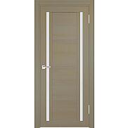 Дверь межкомнатная Z-3 Экошпон, Неаполь, остекленная, сатинат белый, царговая