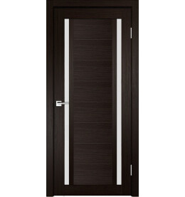 Дверь межкомнатная Z-3 Экошпон, Венге, остекленная, сатинат белый, царговая