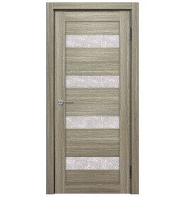 Дверь межкомнатная Х-8 Экошпон, Неаполь, остекленная, гранит прозрачный, царговая