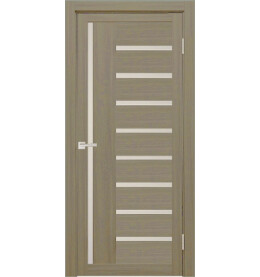 Дверь межкомнатная Y-5 Экошпон, Неаполь, остекленная, сатинат белый, царговая