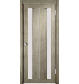 Дверь межкомнатная Y-6 Экошпон, Неаполь, остекленная, сатинат белый, царговая