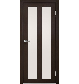 Дверь межкомнатная Z-5 Экошпон, Грей, остекленная, сатинат белый, царговая