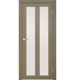 Дверь межкомнатная Z-5 Экошпон, Неаполь, остекленная, сатинат белый, царговая