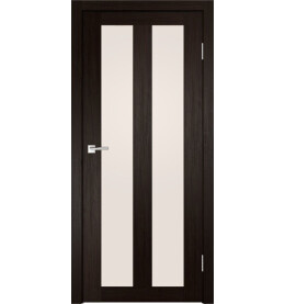 Дверь межкомнатная Z-5 Экошпон, Венге, остекленная, сатинат белый, царговая