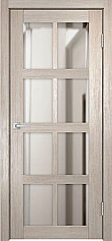 Дверь межкомнатная "K-8" Кремовая лиственница, Зеркало