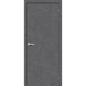 Дверь межкомнатная Граффити-5.Д Экошпон Slate Art, глухая, каркасно-щитовая