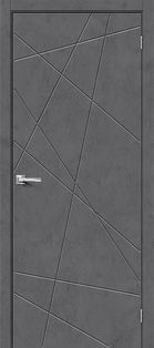 Дверь межкомнатная Граффити-5.Д Экошпон Slate Art, глухая, каркасно-щитовая