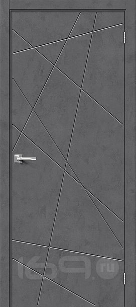 Дверь межкомнатная Граффити-5.Д Экошпон Slate Art, глухая, каркасно-щитовая