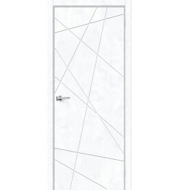 Дверь межкомнатная Граффити-5.Д Экошпон, Snow Art, глухая, каркасно-щитовая