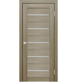 Дверь межкомнатная Х-3 Экошпон, Неаполь, остекленная, сатинат белый, царговая