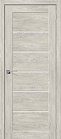 Дверь межкомнатная из эко шпона "Легно-22" Chalet Provence остекление Сатинато белое