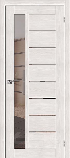Дверь ЭКО Порта-27 Bianco Veralinga Mirox Grey 200*80