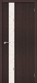 Дверь ЭКО Порта-51 Wenge Crosscut Silver Art 200*60