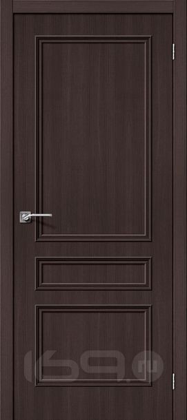 Дверь межкомнатная Симпл-14 Экошпон Wenge Veralinga, глухая, без кромки, филенчатая