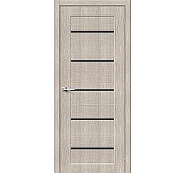 Дверь межкомнатная Мода-22 Экошпон Cappuccino Melinga, глухая, кромка обычная, каркасно-щитовая