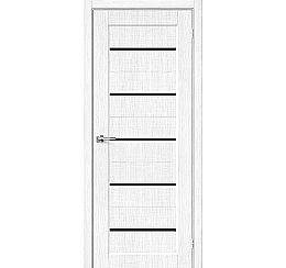 Дверь межкомнатная Мода-22 Экошпон Snow Melinga, глухая, кромка обычная, каркасно-щитовая