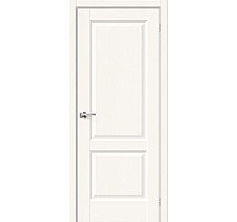 Дверь межкомнатная Неоклассик-32 Экошпон White Wood, глухая, филенчатая