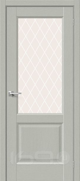 ДП ЭКО Неоклассик-33 Grey Wood White Сrystal 200*70