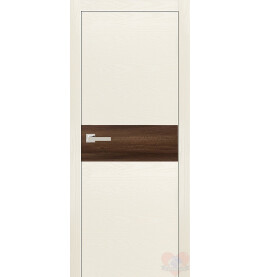 Дверь межкомнатная Даллас 1 Экошпон, Ясень белый, глухая, каркасно-щитовая